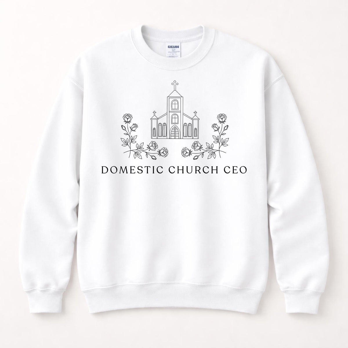 Domestic Church CEO: Catholic Mom, Catholic Woman Sweatshirt