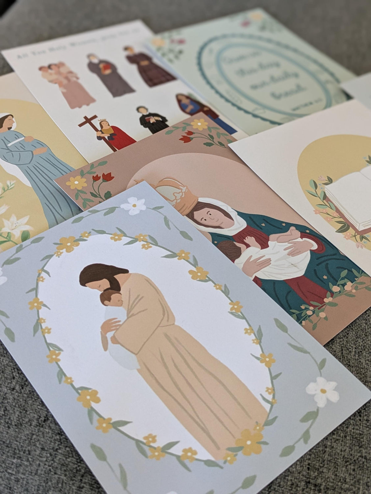 Catholic Mom Prayer Cards Set: Gift for Mom, Mother's Day
